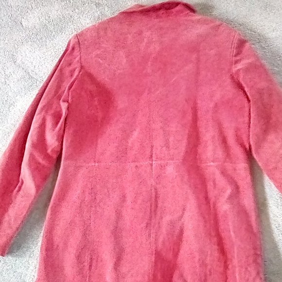 Red Washable (!?!) Suede Coat by CHEROKEE - Picture 3 of 6